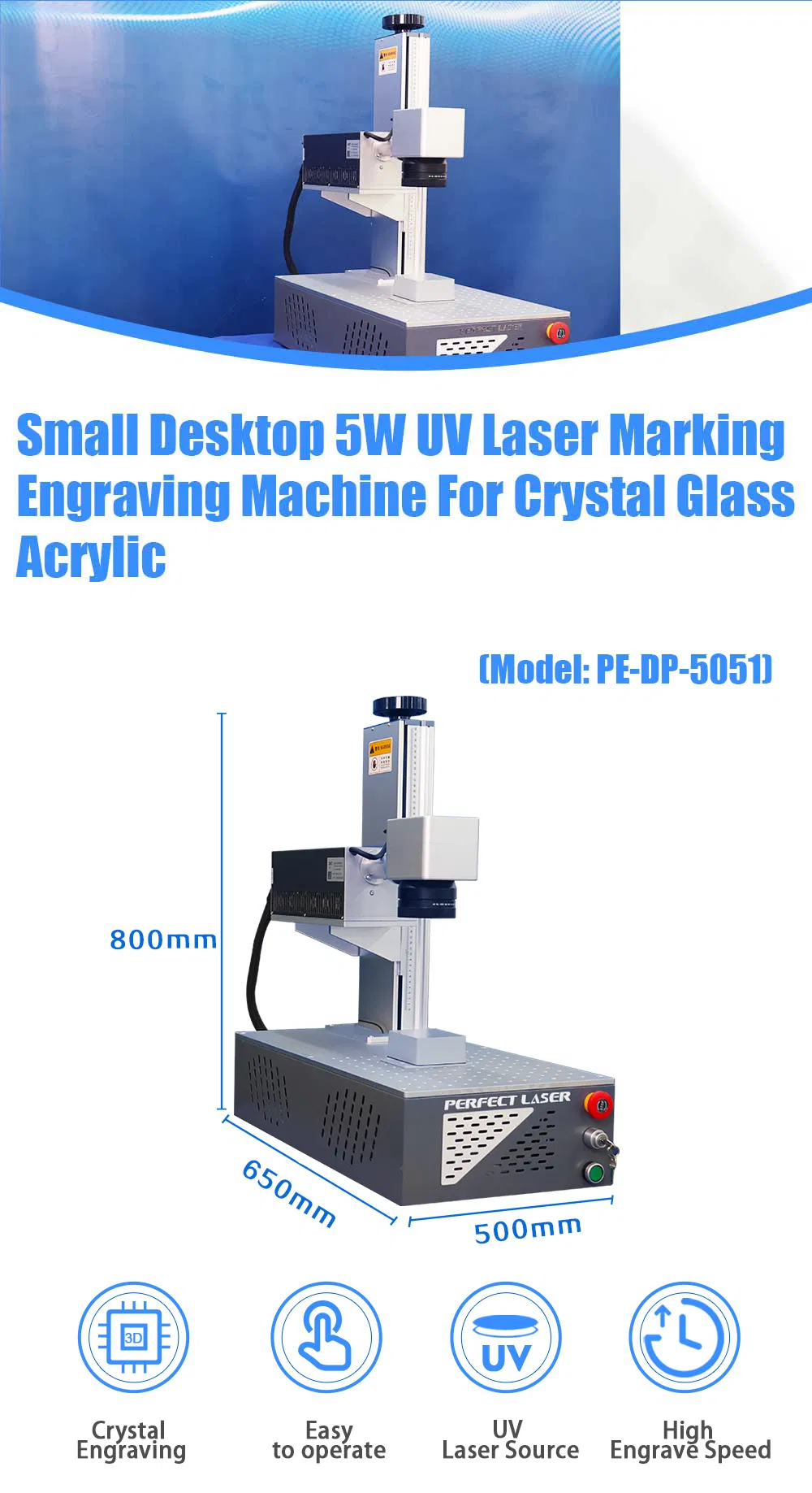UV 3D Laser Engraving Machine