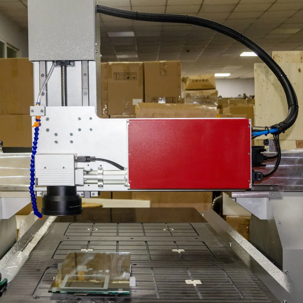 Industrial Automatic Vertical Laser Sandblasting Engraver Machine for Mirror Glass Frosting