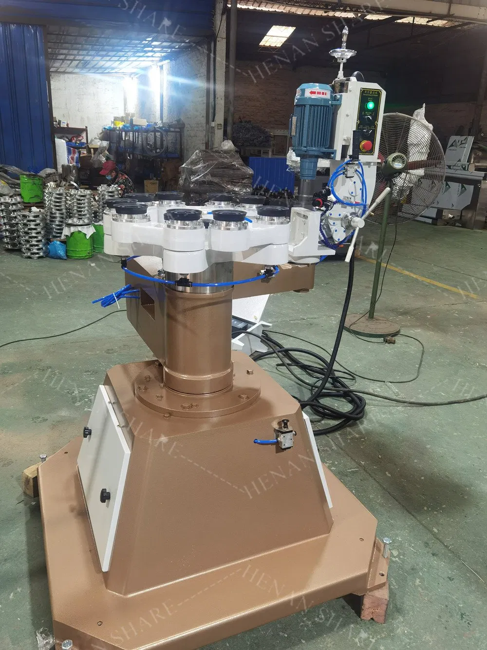 Glass Corner Grinding Machine Portable Round Oval Og Irregular Glass Shape Edging Beveling Polishing Machine