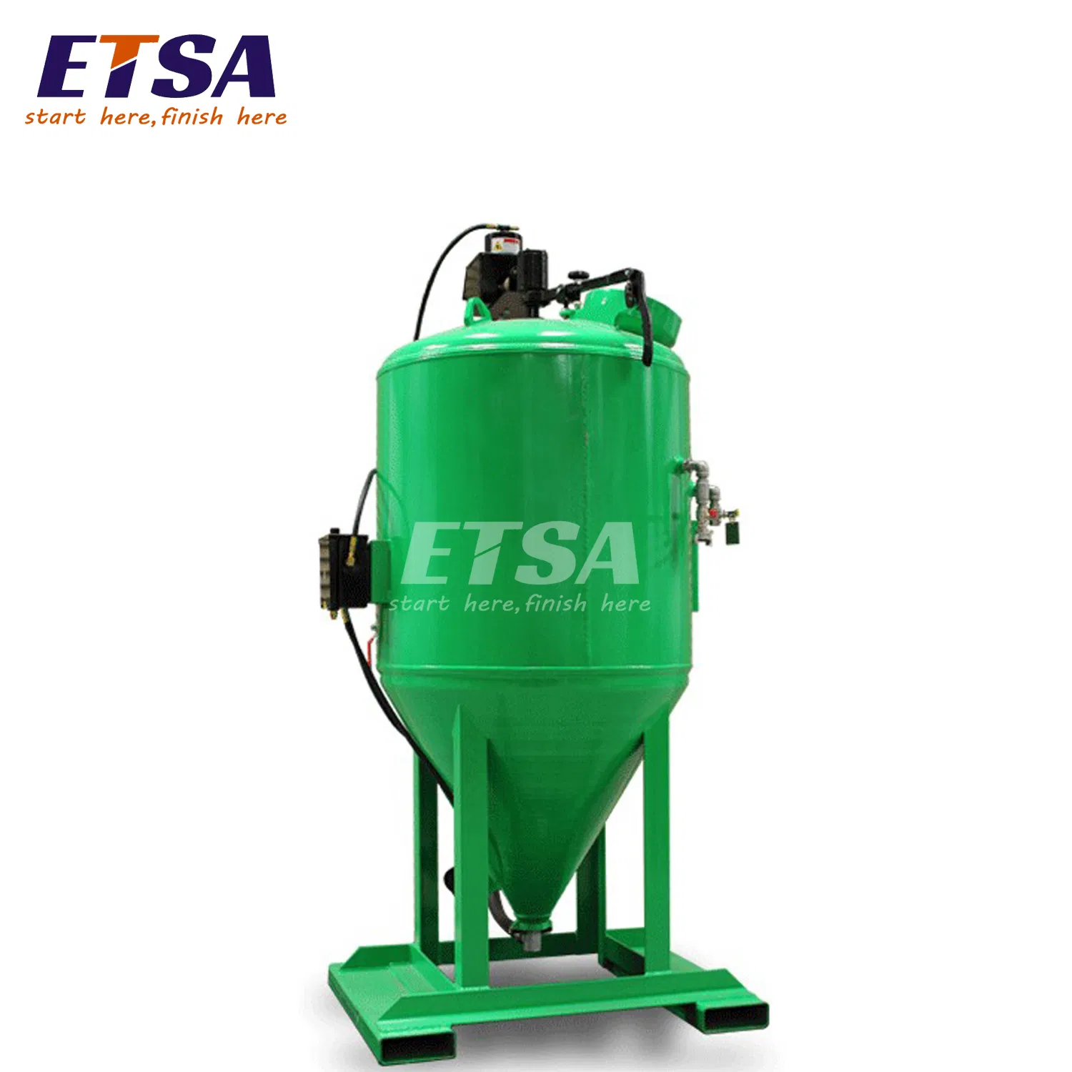Water and Glass Bead Sand Blasting Machine