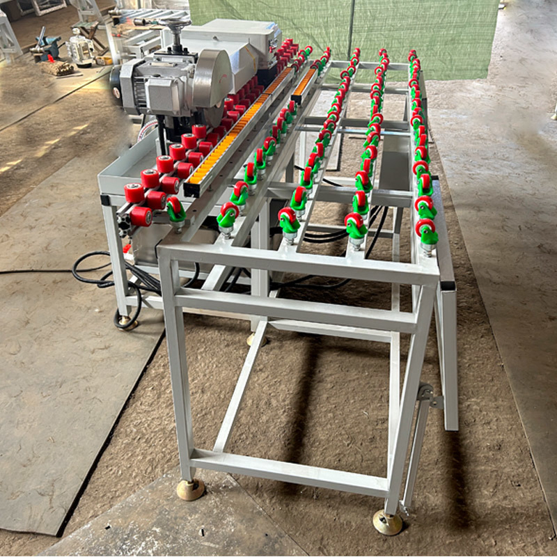 Double Side Straight Line Glass Edging Machine Automatic Glass Edge Grinding Machine 9 Motors Glass Round Edging Machine