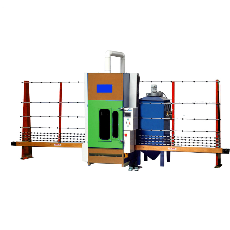 Vertical Sand Blasting Glass Machine Mirror Industrial Glass Door Sandblasting Machine