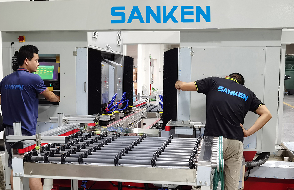 Sanken CNC Glass 4 Corner Cutting Edging Polishing Machine Glass Corner Polisher