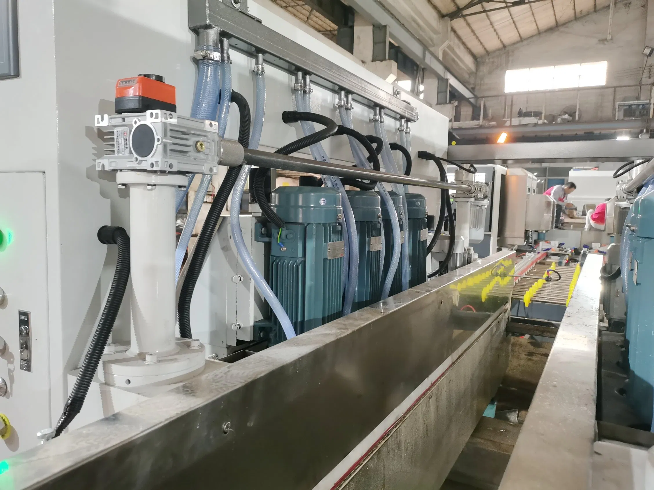 High Speed Glass Double Edging Machine Line for Fa, PE, R/C Corner