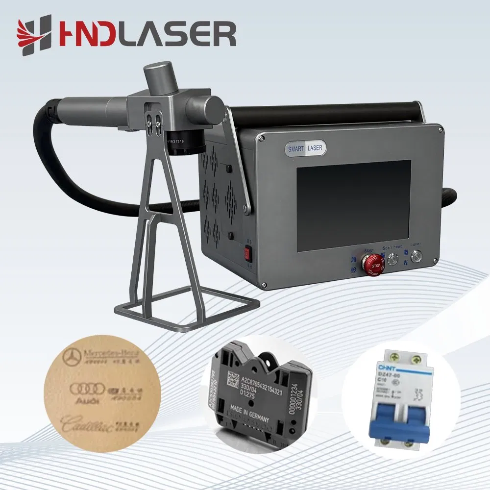 20W 30W 50W Mini Handheld Fiber Laser Galvo Logo Engraver Printer CNC Portable Metal Aluminum Glass Stone Printing Marking Engraving Coding Machine Price