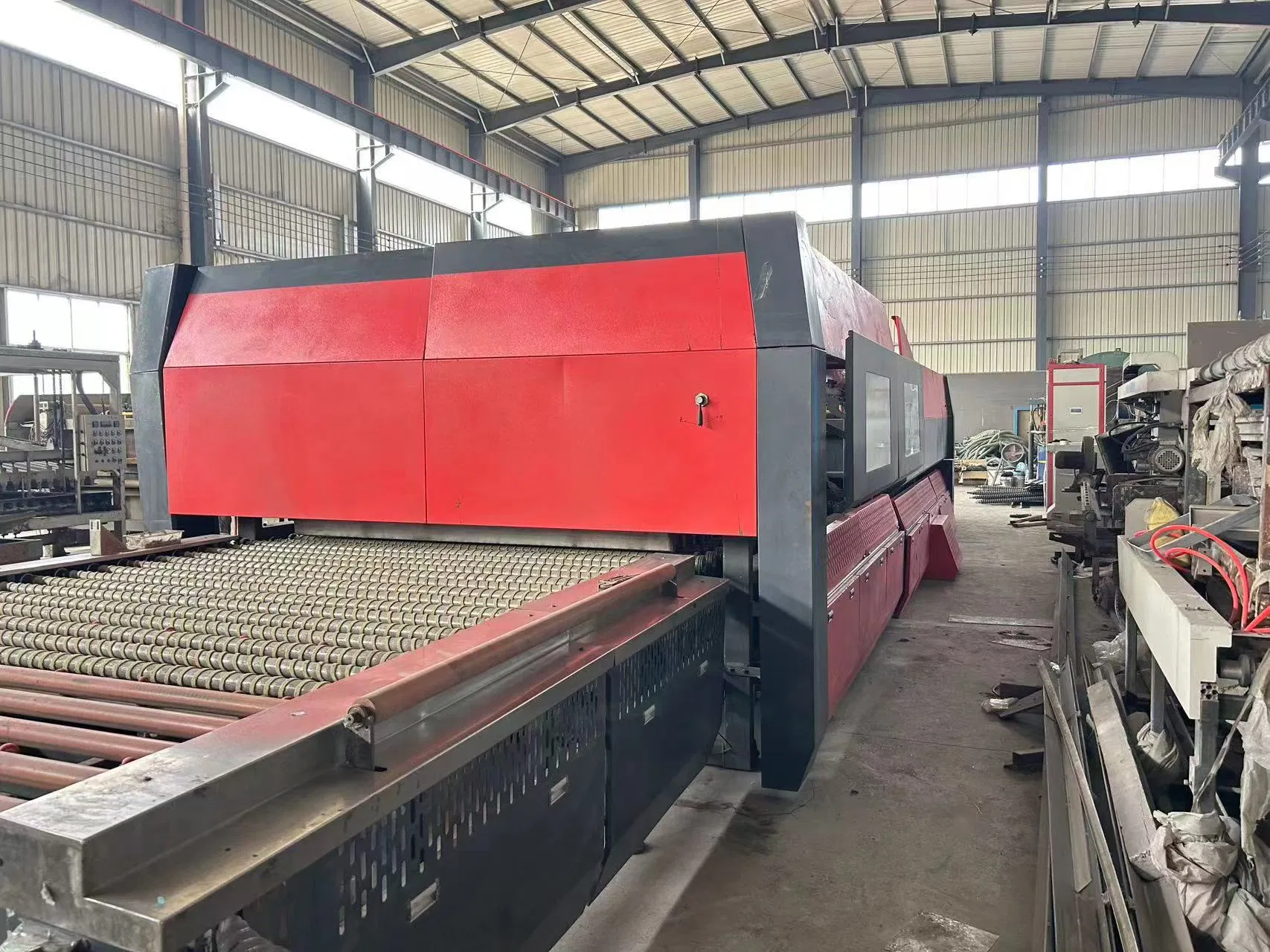 Flat and Bending Glass Tempering Furnace Making Machine Glass Edging Toughening Temped Glass Making Furnace Machine CNC Milling Engraving Machines Water Jetref