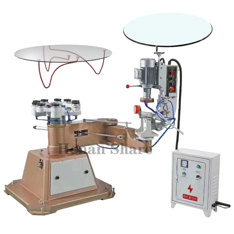 Multifunctional Grinding Edging Machinery Automatic Irregular Glass Polishing Bevelling Machine