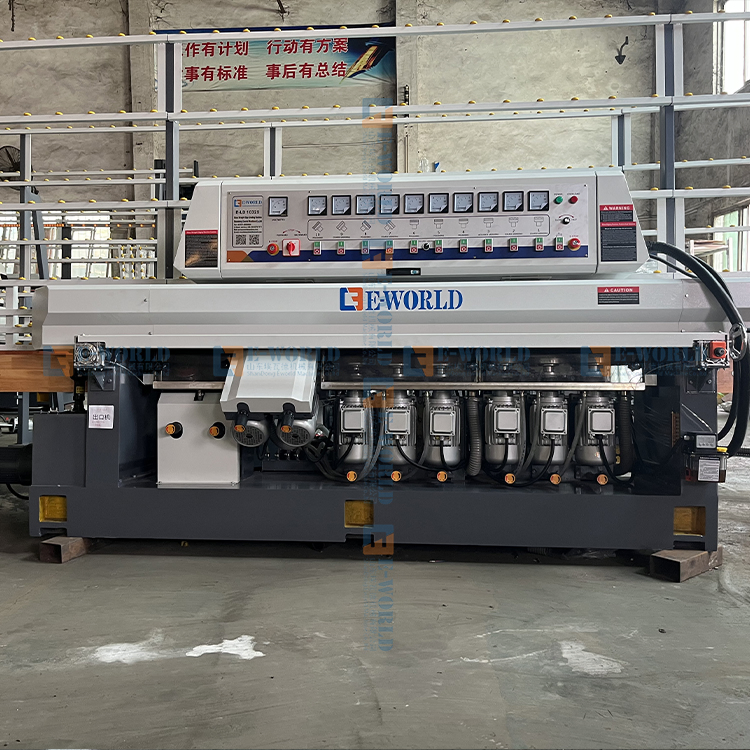 High-End 9 Motors Glass Bevelling and Polishing Machine Window Edging Machine