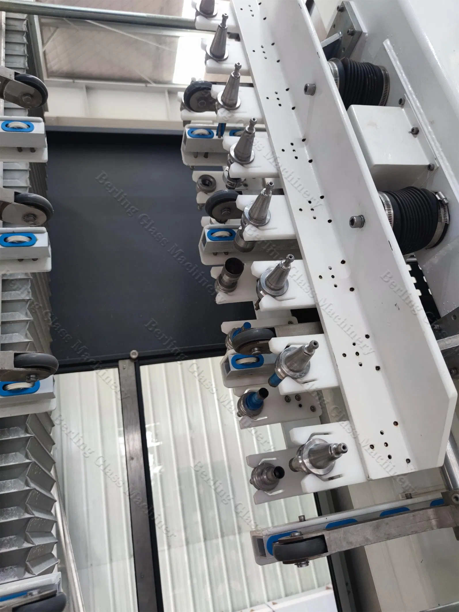 Automatic Glass Vertical Drilling Milling Polishing Machine for Shower Room Bathroom Glass CNC Center and Glass Drilling Milling Production Line