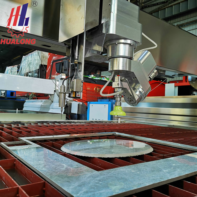 2026 Bcmc 3 Axis 5 Axis Stone Cutting Machine High Pressure Waterjet Cut 60 Degrees Angle with Water Abrasive CNC Water Jet Cutting Machine for Marble