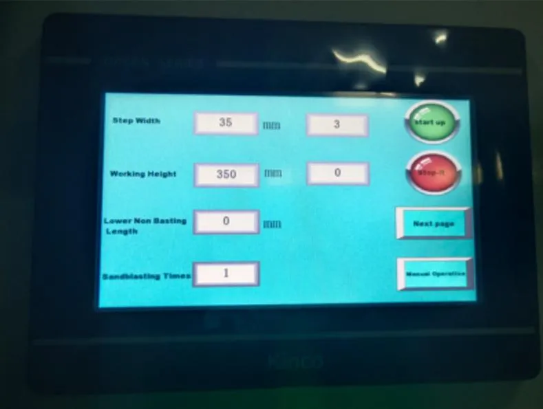 PLC touch screen