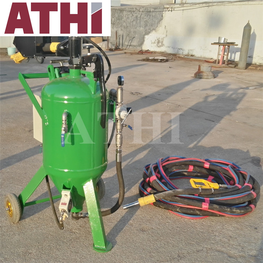 High Pressure Water Glass Bead Dustless Sandblaster Wet Type Sand Blasting Machine