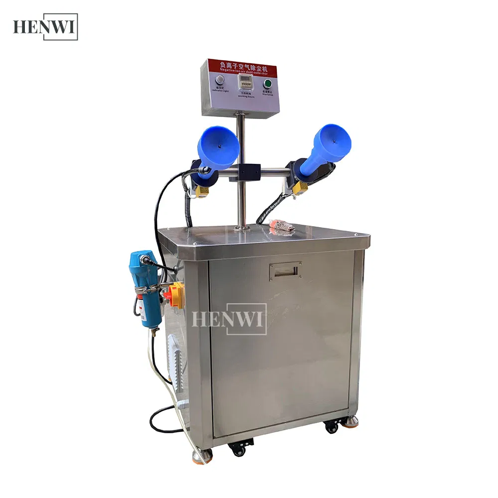 Henwi Semi Automatic Plastic Bottle Air Cleaning Rinser Glass Jar Air Washing Machine for Tube Perfume Cosmetics