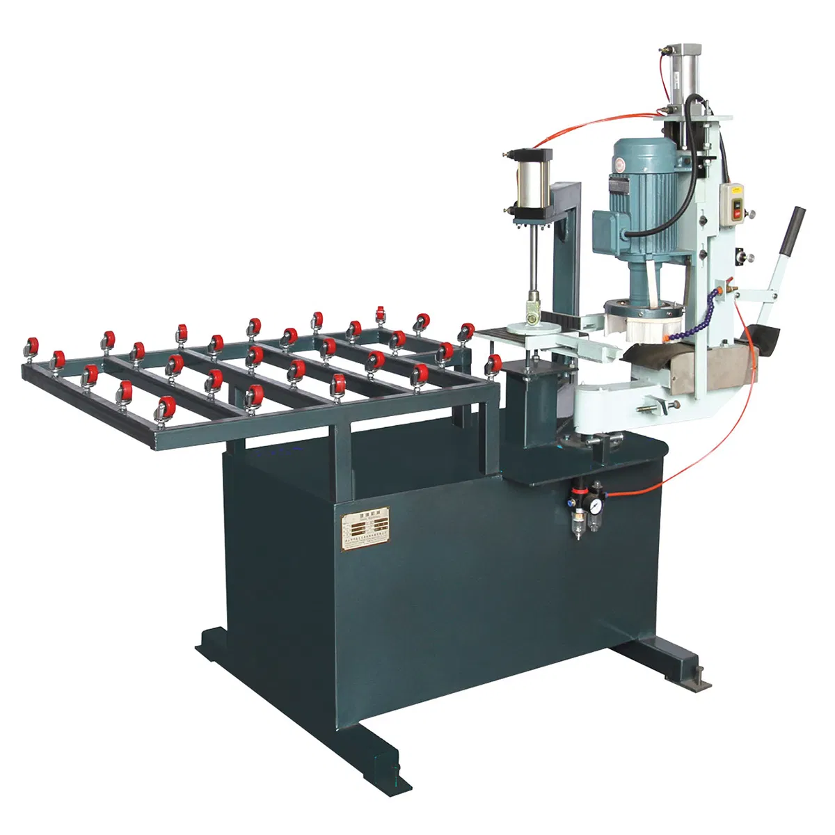Manual Pneumatic Glass Corner Edging Polishing Glass Fillet Machine