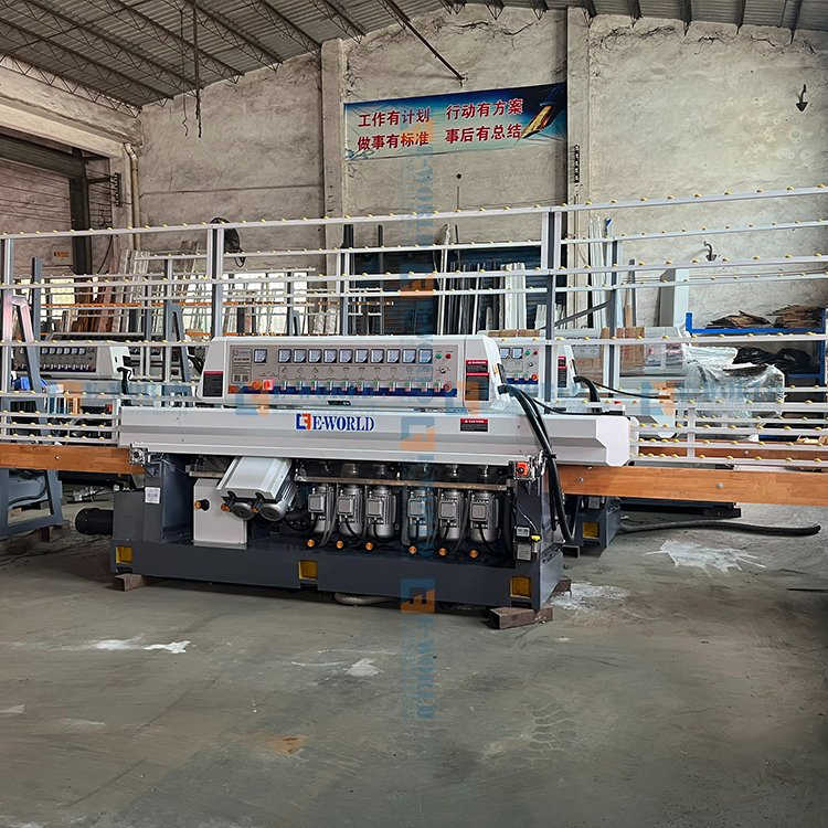 High-End 9 Motors Glass Bevelling and Polishing Machine Window Edging Machine