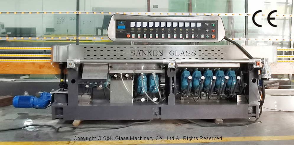 Sanken 11-Spindle Toughened Glass Furniture Multilevel 45 Degrees Glass Facet Machine