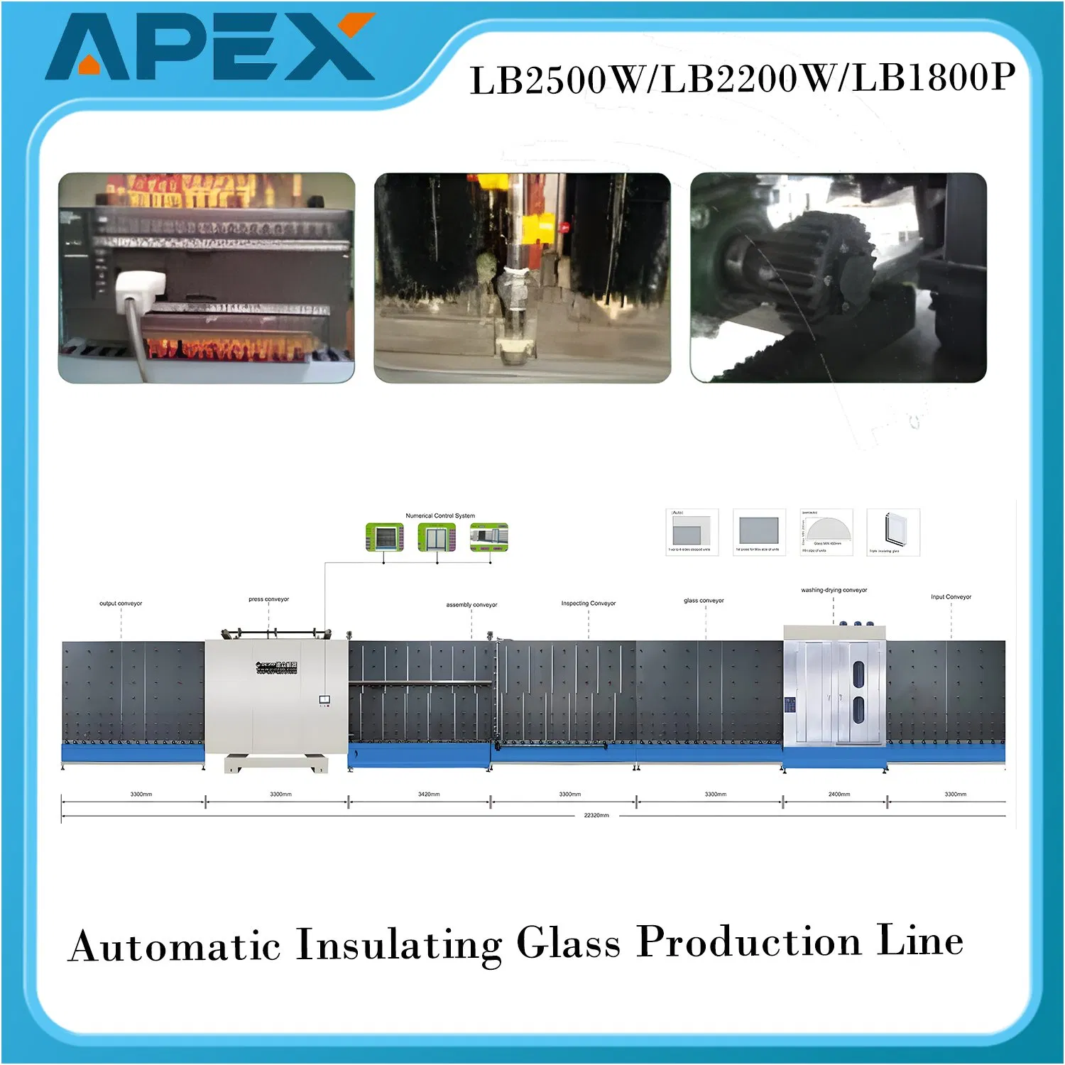 Automatic External Composite Sheet Pressing Silicone Adhesive Sealant Sealing Insulating Glass Assembly Production Line on Sale