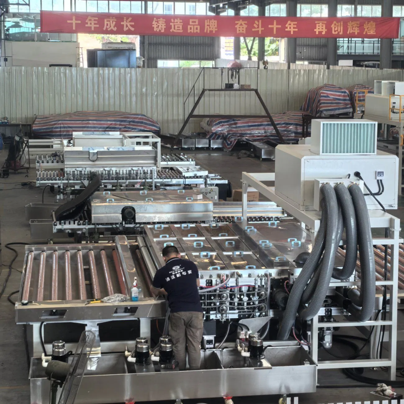 High Quality Big Size Glass Washing &amp; Drying Machine