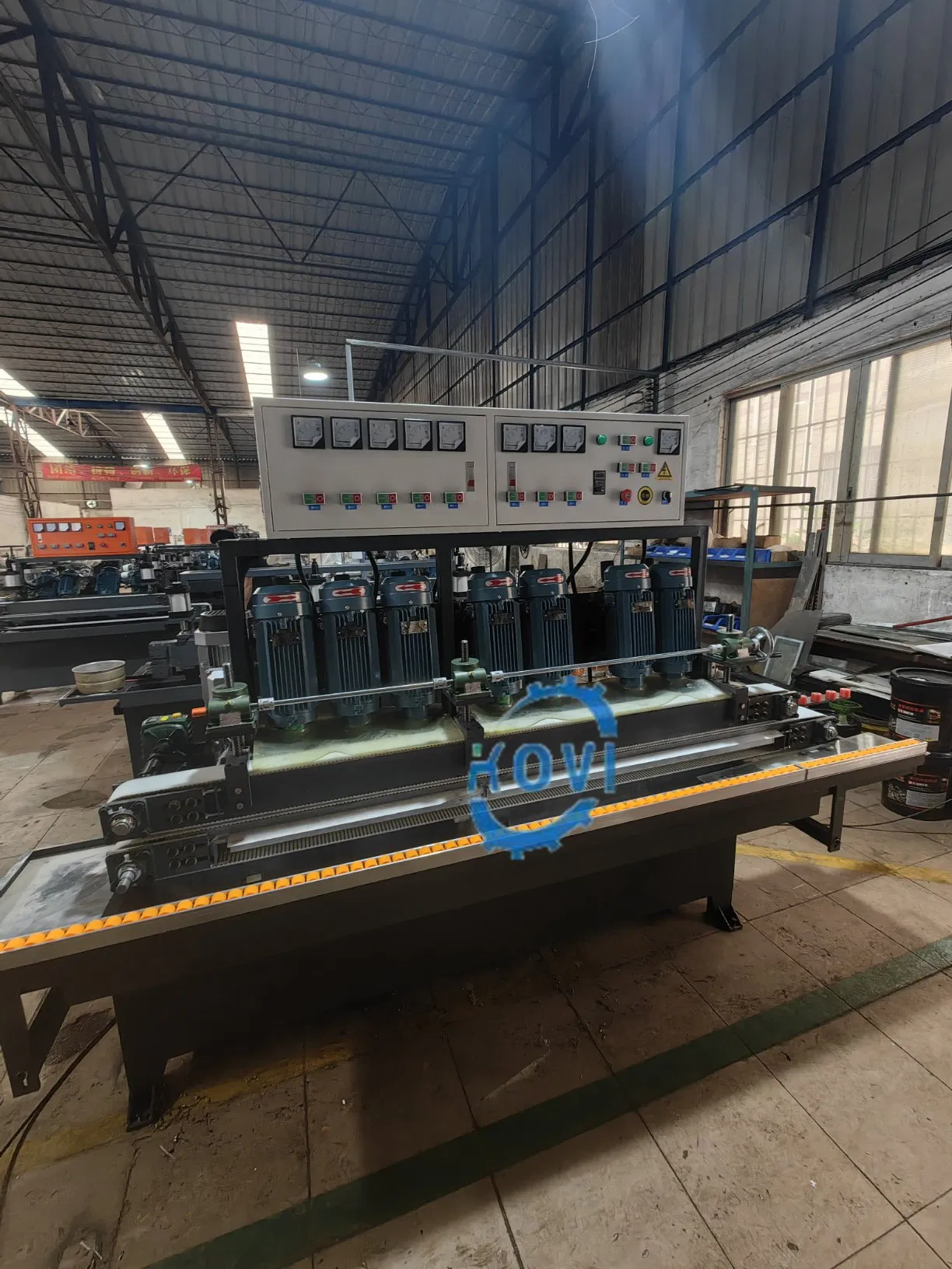 Portable 3 Motor CNC Round Mirror Edging Polishing Machine Straight Line Glass Grinding Mirror Beveled Edge Beveling Grinder Polish Machine