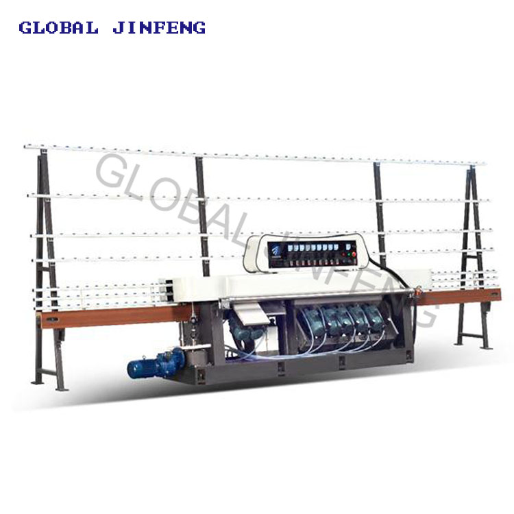 Jfe9540 Stainless Steel Cover Glass Straight Line Polishing Edger Machine with 45 Angle