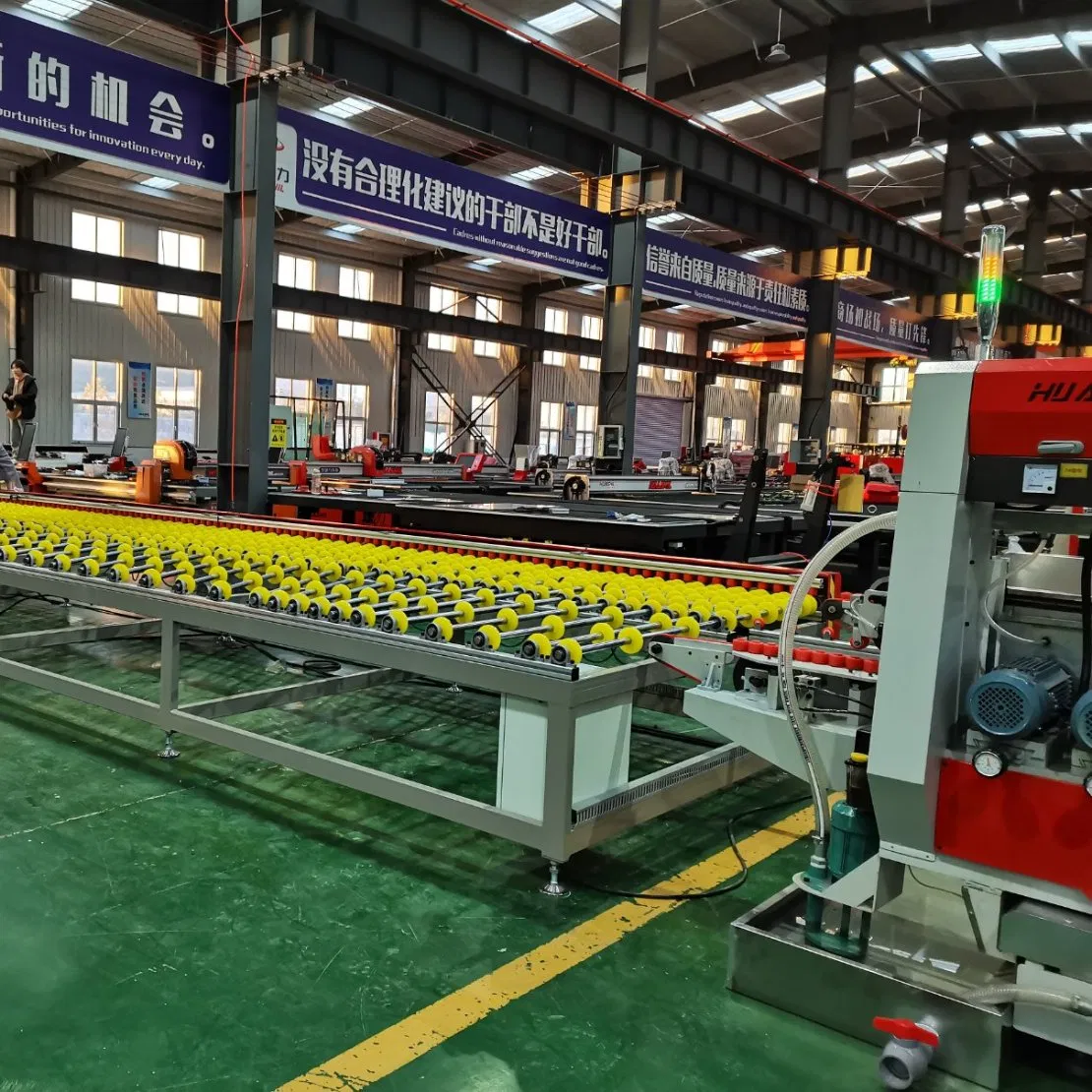 Flat Glass Double Side Straight Line Edging Machine with Grinding and Polishing Effect