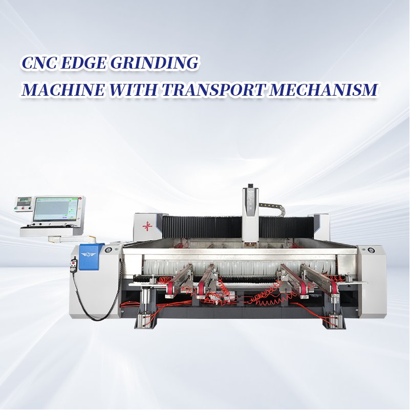Portable Glass Beveling Edging Corner Processing Machinery Straight Line Glass Mirror Edge Polishing Machine with Transport Mechanism