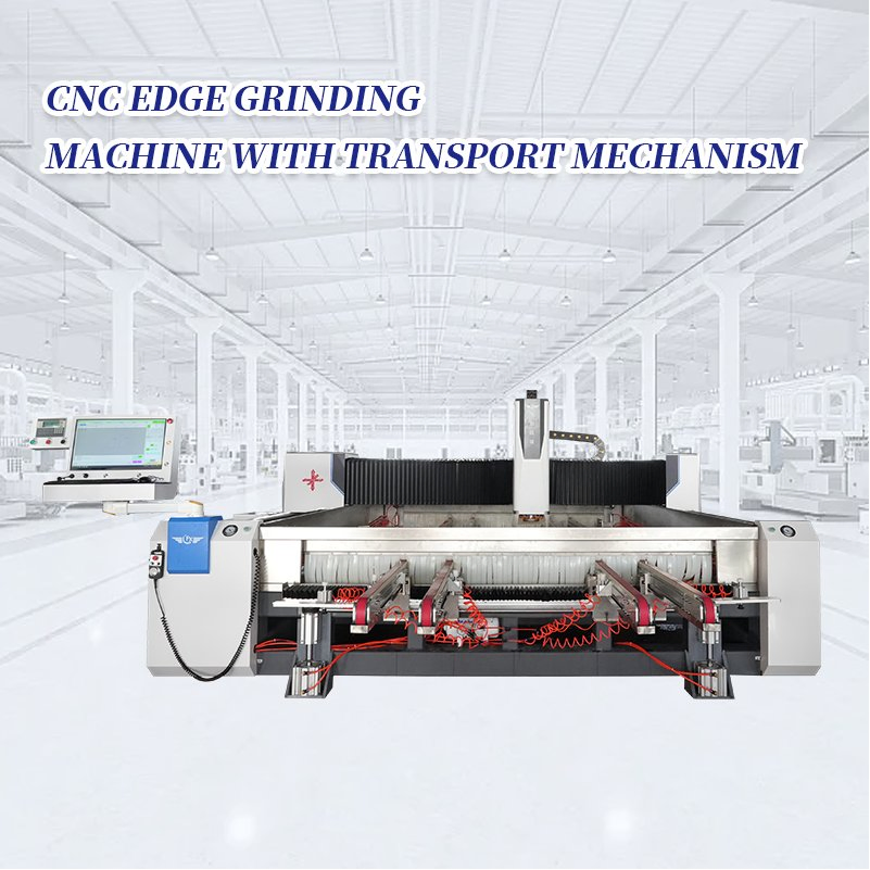 Portable Glass Beveling Edging Corner Processing Machinery Straight Line Glass Mirror Edge Polishing Machine with Transport Mechanism
