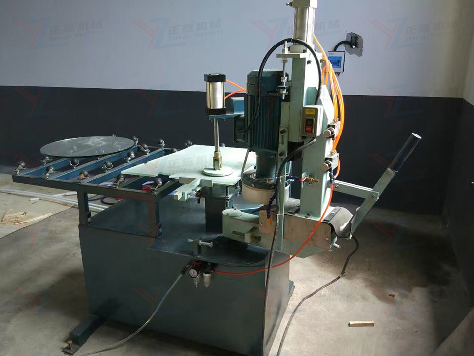 Manual Pneumatic Glass Corner Edging Polishing Glass Fillet Machine