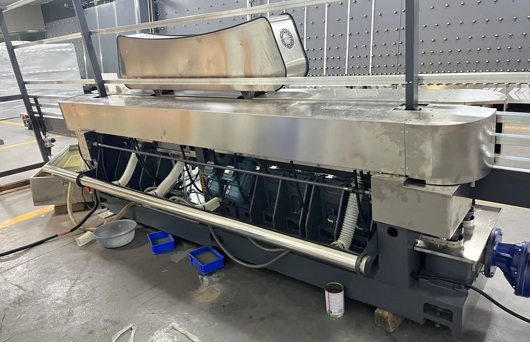Sanken 10-Motor Glass Multilevel Facet Polishing Machine Glass Vertical Single Edger