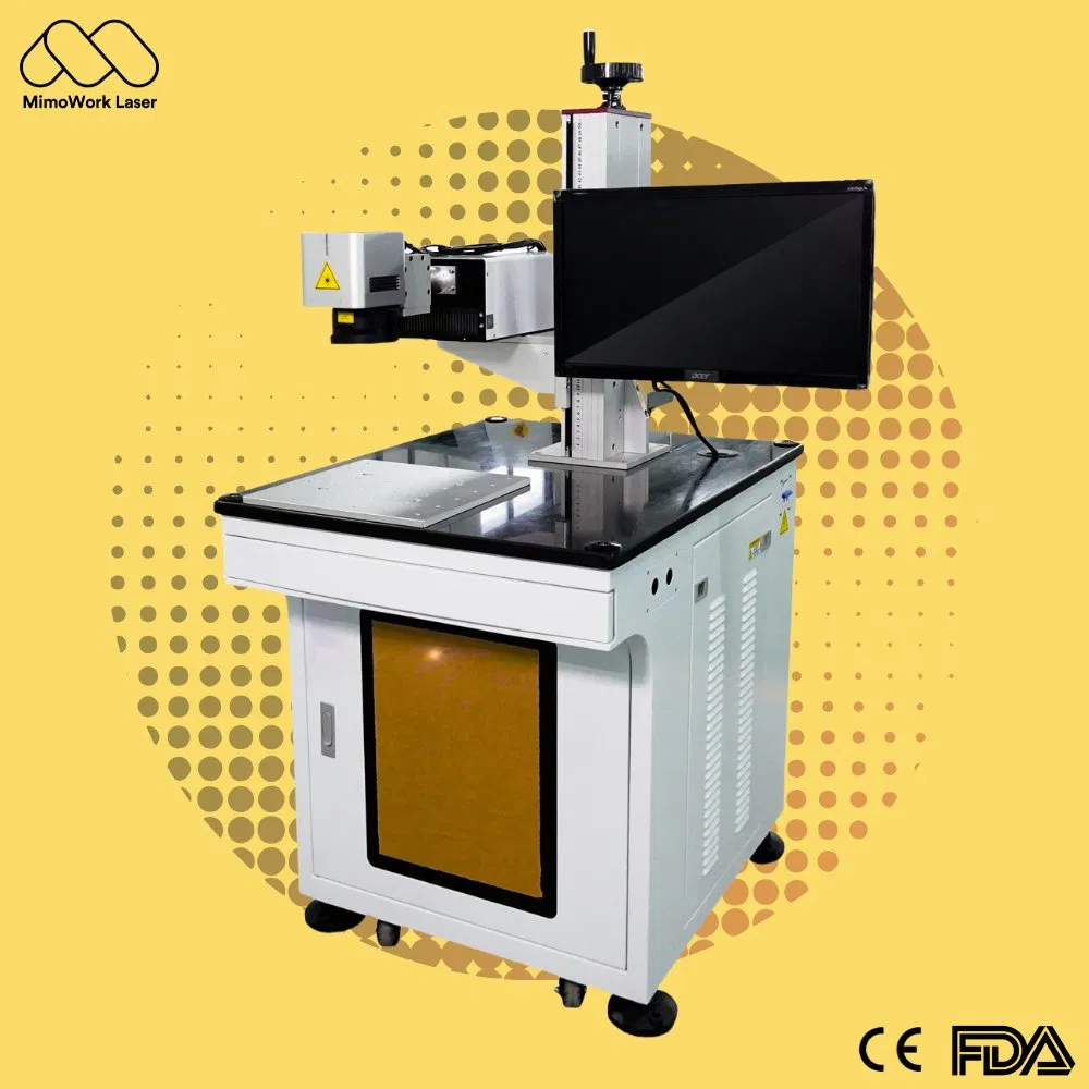 10W UV Laser Marker with Rotary for Glassware Personalised Engraving, Desktop UV Laser Marking Machine for Glass, Plastic, Cold Marking Solution for Workshops