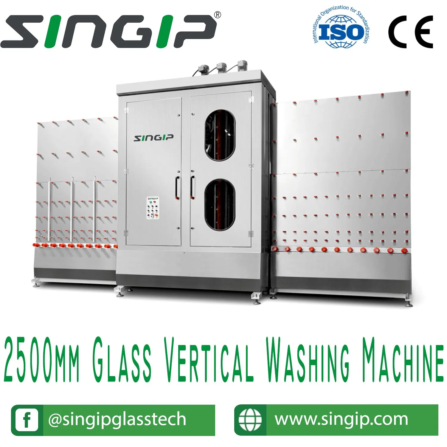 2.5m Vertical Glass Washing Machine Industrial Glass Washing Machine Washer