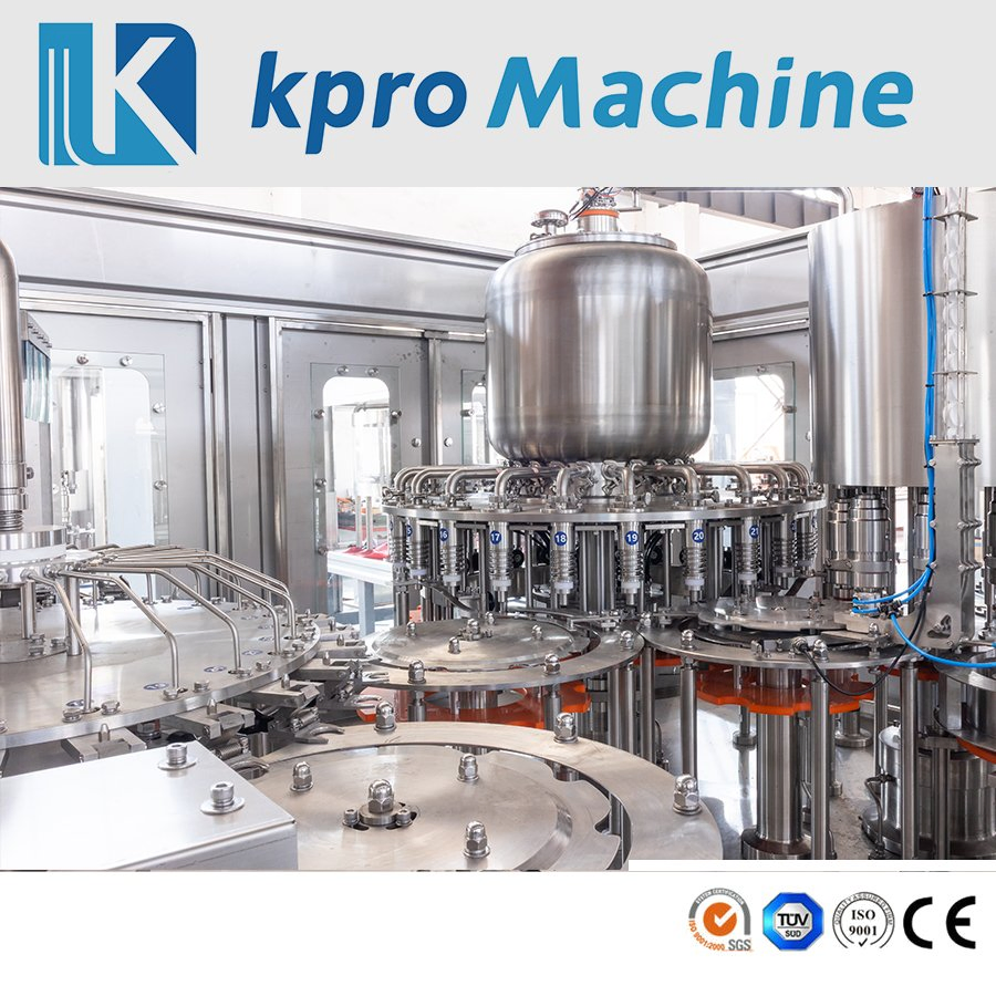 Glass Plastic Pet Bottled Drink Juice 3-in-1 Washing Filling Capping Automatic Bottling Machine Juice Manufacturing Plant Production Line Beverage Machine