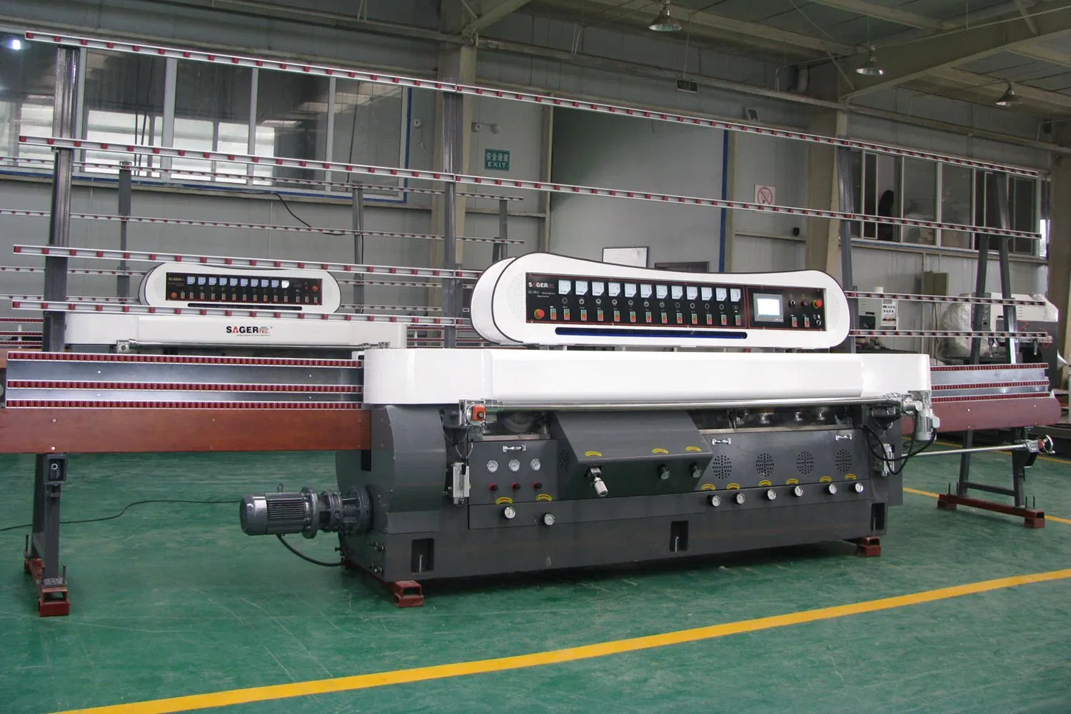 High Speed Low Price Glass Straight-Line Flat Bevel Multilevel Processing Edger Edging Polishing Grinding Machine