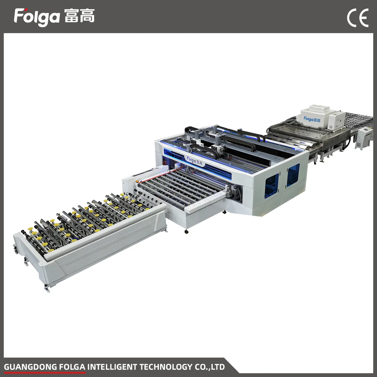 Top Configuration Flat Glass Four Side Edging Machine with Polishing Function