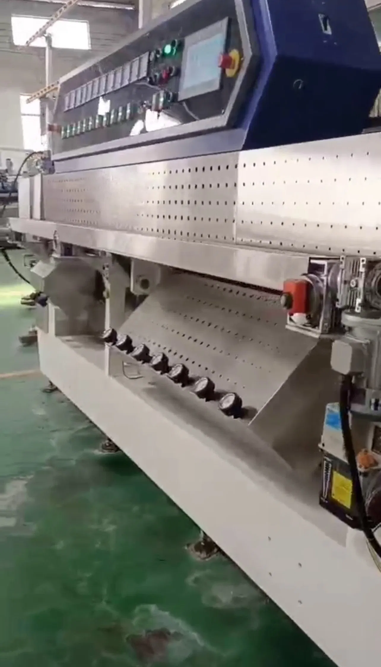 9 Spindles Motors Automatic Flat Glass Straight Line Glass Edging Machine Manufacturer