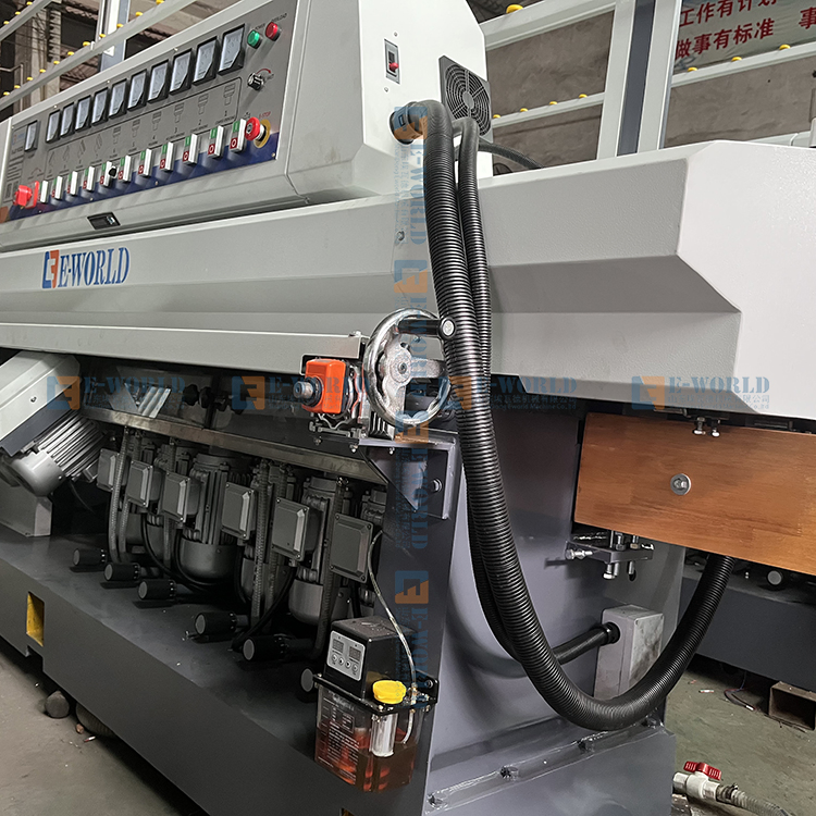 High-End 9 Motors Glass Bevelling and Polishing Machine Window Edging Machine