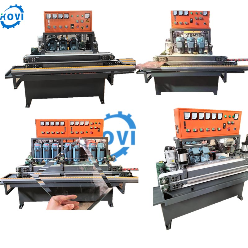 Automatic Craft Glass Beveling Edging Corner Machinery Straight Line Glass Mirror Edge Polishing Chamfering Machine for Glass Processing