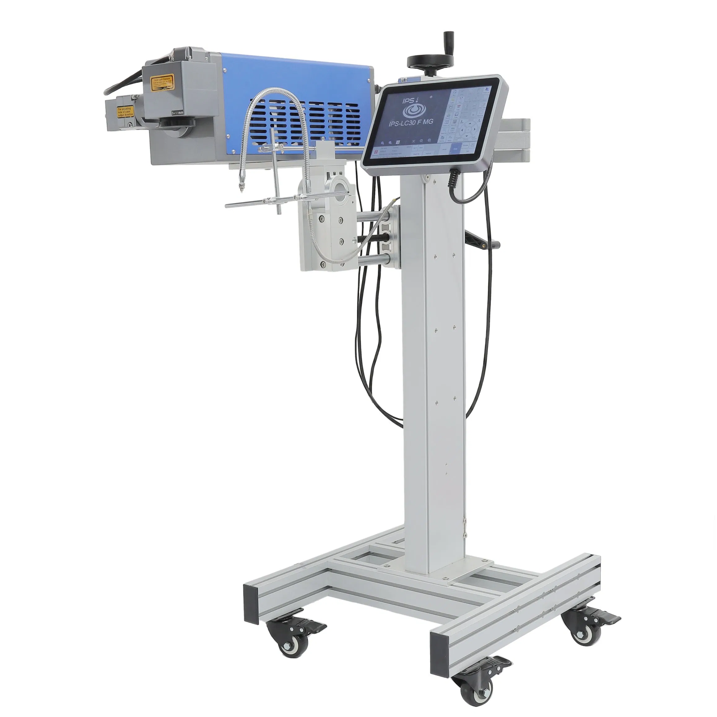 High Speed LC30 F Mg Flying 30W CO2 Laser Marking Machine Galvo Engraving Machine for Plastic /Wood/ Acrylic/Glass/Leather Expiry Date Coder CO2 Laser Marker