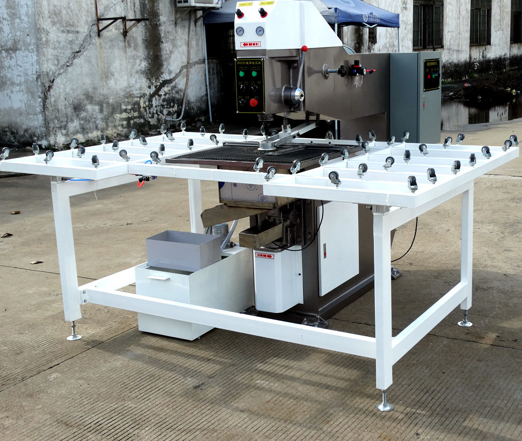 Horizontal PLC Control System Double Heads/ Single Head Glass Drilling Machine