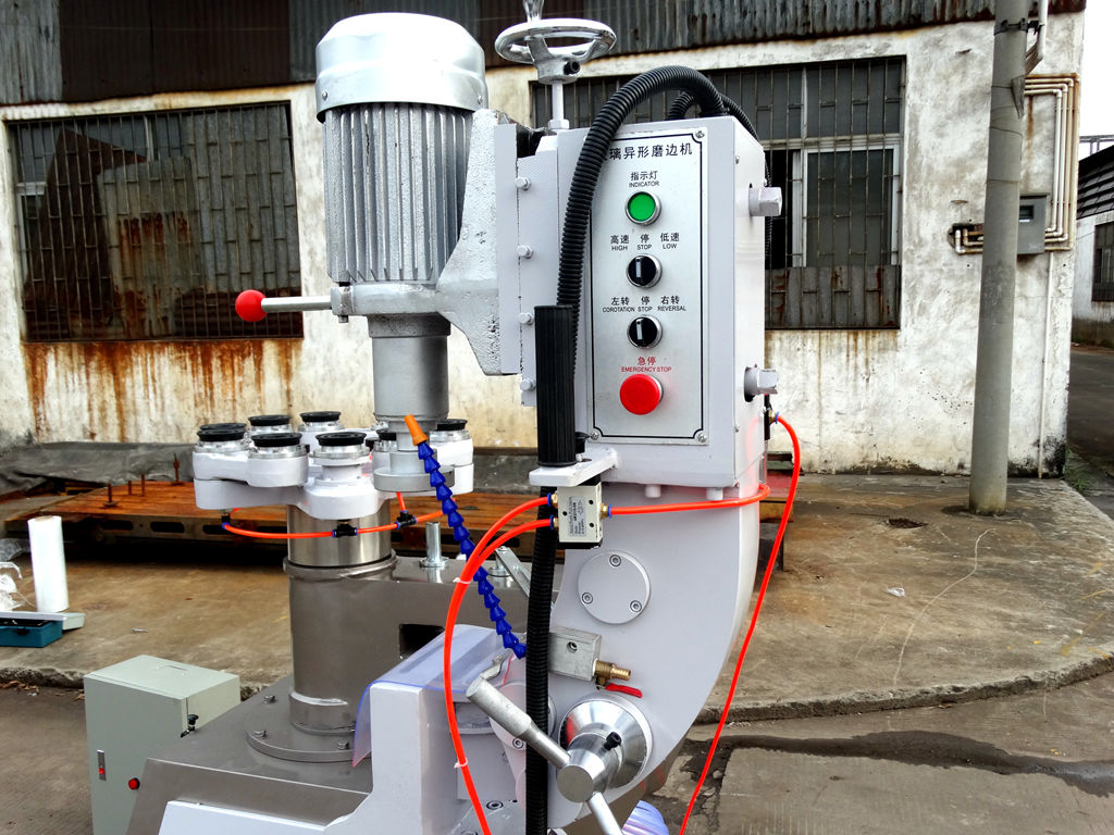 Irregular Glass Edging Round and Oval Beveling Shape Grinding Machine with Automatic Operation