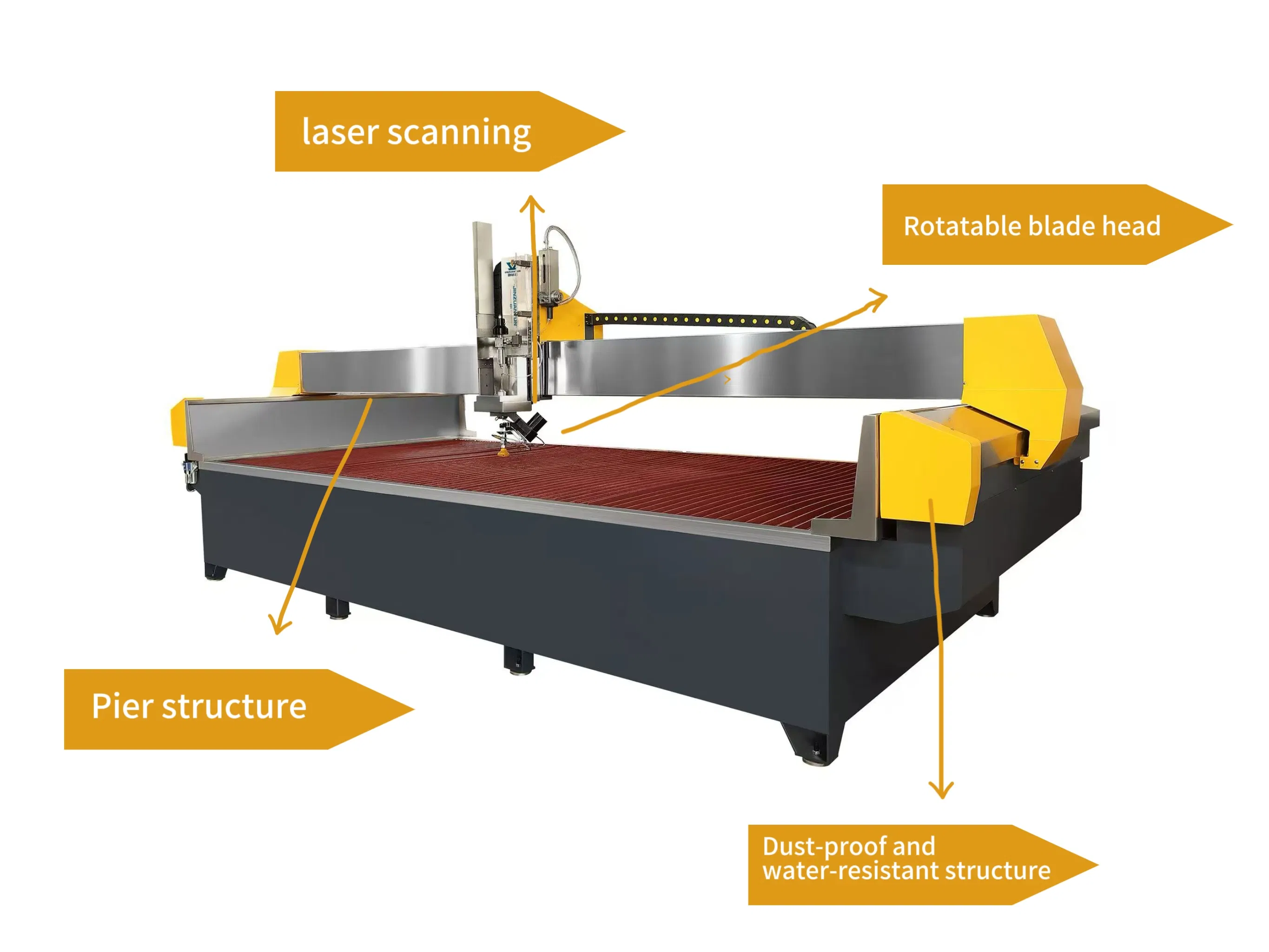 High-Precision for Metal, Stone, Glass &amp; Composites Jinzuan CNC Waterjet Cutting Machine