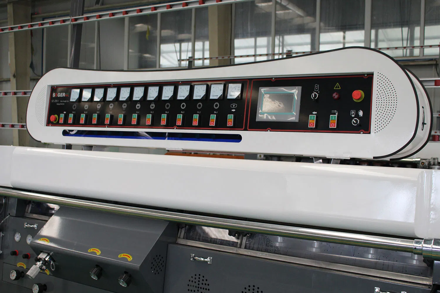 CE Siemens PLC Computer Glass Straight-Line Bevel Multilevel Processing Polisher Edger Edging Polishing Grinding Machine