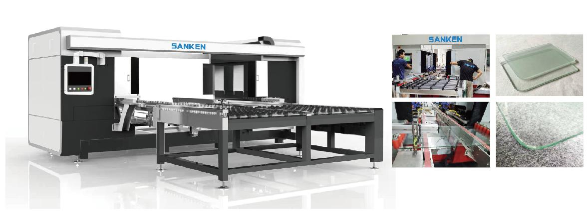 Sanken CNC Glass 4 Corner Cutting Edging Polishing Machine Glass Corner Polisher