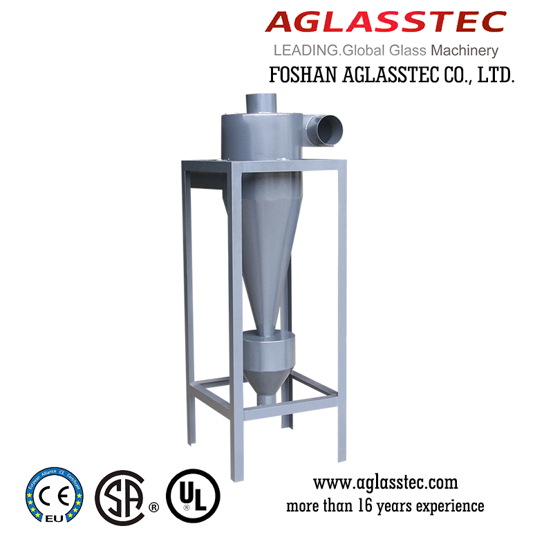 High Speed Horizontal Glass Sandblasting/Frosting Machine with Electric Pulse Dust Remover Function