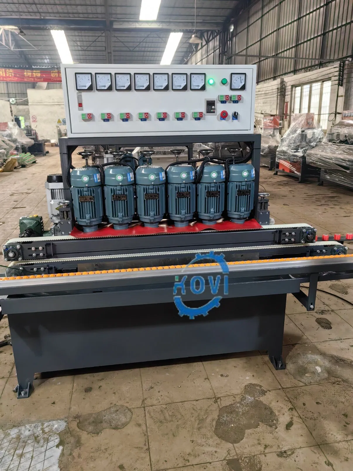 Portable 3 Motor CNC Round Mirror Edging Polishing Machine Straight Line Glass Grinding Mirror Beveled Edge Beveling Grinder Polish Machine