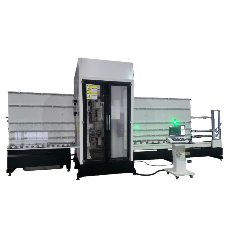 Glass Polishing Equipment Vertical CNC Curtain Decor Glass Cutting Drilling Chamfering