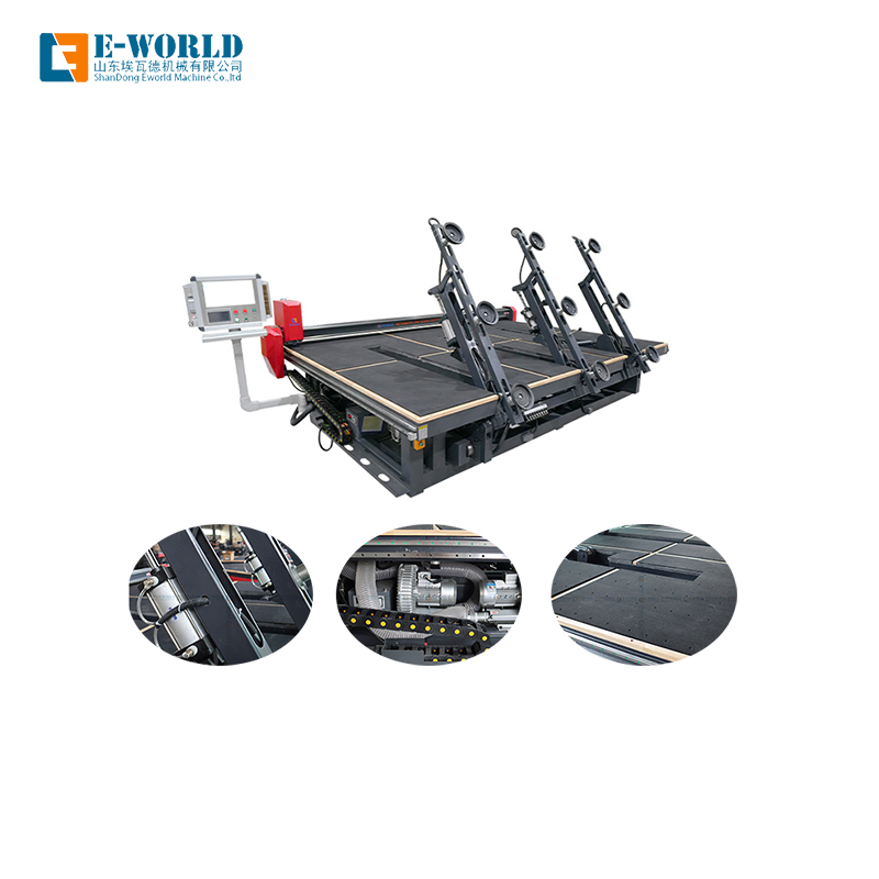 CNC-3726 Automatic Integrated Glass Cutting Table Machine with 3 Loading Arms