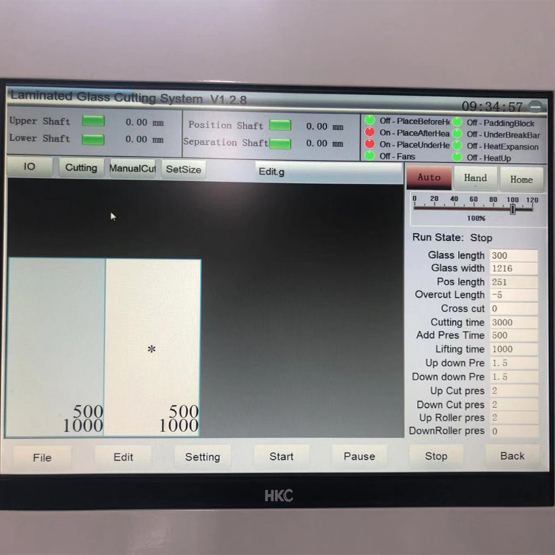 CNC Laminated Glass Cutting Machine with Advanced Technology Flat Glass Cutting Table