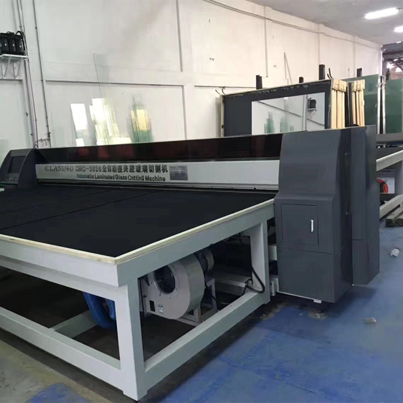CNC Laminated Glass Cutting Machine with Air Flotation Table Automatic Insulating Glass Processing Machine with Sharp Cutter