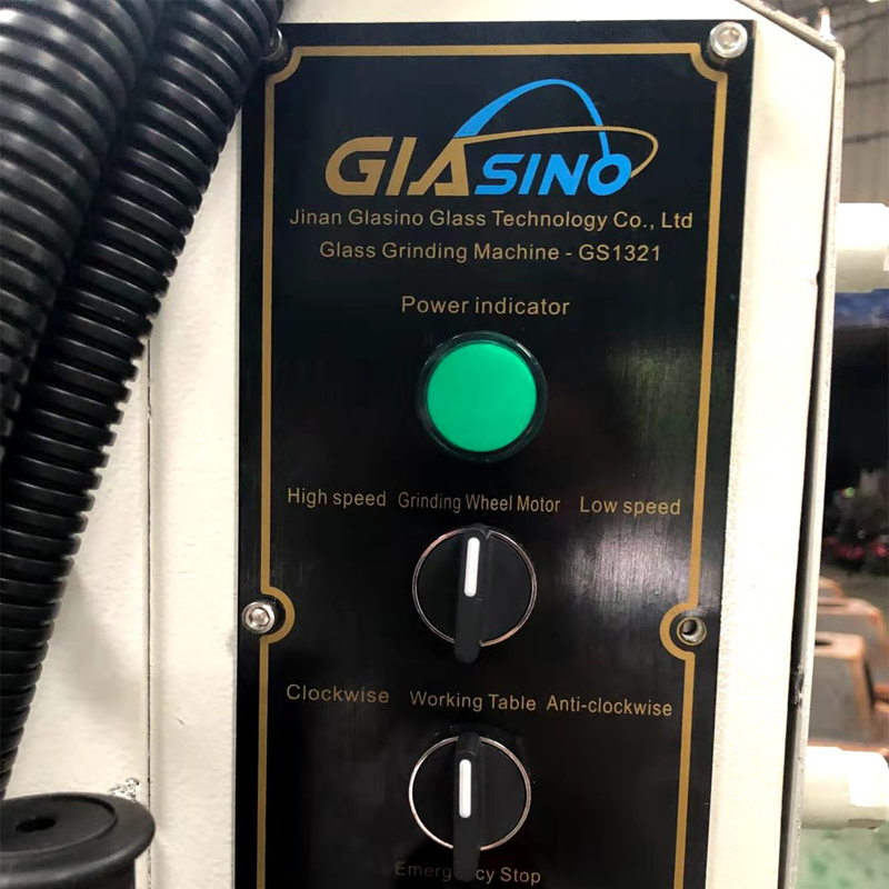 Portable Toughened Round Glass Edge Cutting Polishing Machine Mirror Straight Line Edging Beveling Processing Machine